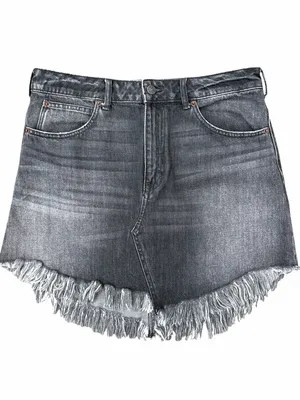 Like New Free People We The Free Bailey Black Denim Skirt Size 30 thumbnail 4