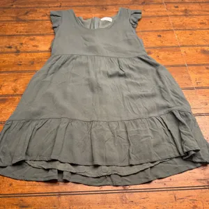 Altard‎ State Olive Green Ruffle Sleeve Tiered Ruffle Hem Dress Size Small thumbnail 1