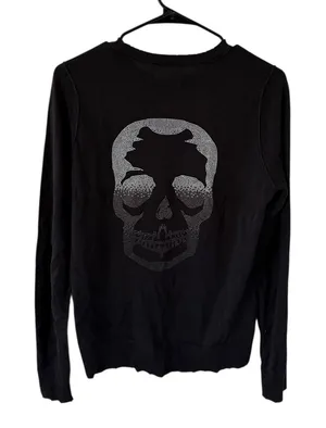 Zadig & Voltaire Miss Skull Degrade Studs Black Crewneck thumbnail 1