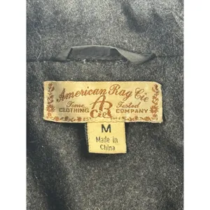American Rag Co vtg Womens Double Breasted‎ Peacoat Gray Wool Blend Size Medium thumbnail 7