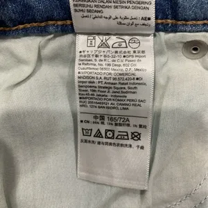 Old Navy Size 8 Jeans Mid Rise Straight Leg Distressed Knees Blue Joshua‎ Tree thumbnail 8