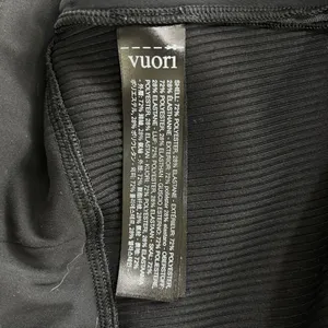 Vuori Daily Jacket Womens Large Black Hooded Full Zip Bomber Ribbed Trim Active thumbnail 9