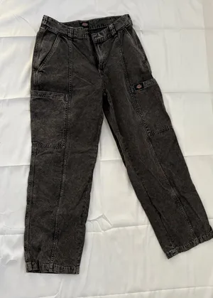 Women’s 26R Dickies Acid Wash (Black/Grey) Cargo Pants thumbnail 2