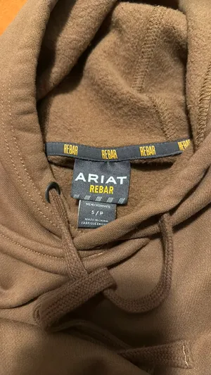 Men’s brown ariat work hoodie thumbnail 4