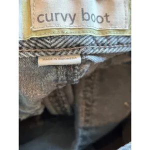 Ann Taylor LOFT Curvy Bootcut Corduroy Pants Gray Mid Rise Size 12 thumbnail 4