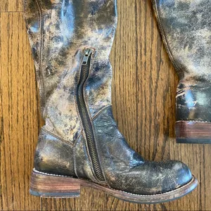 Bed Stu Manchester II Distressed lace up boots thumbnail 3