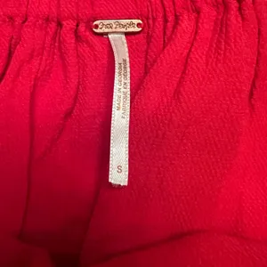 Free People Gia Red Crepe‎ Strapless Flounce Top & Wide Leg Pants Set Size Small thumbnail 14