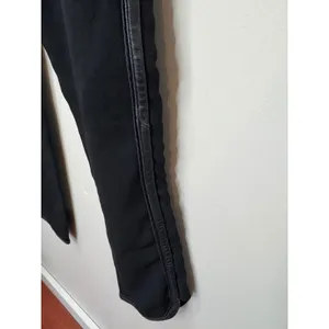 Rag‎ & Bone Platini Leather Trimmed Black Pants Sz 12 thumbnail 5