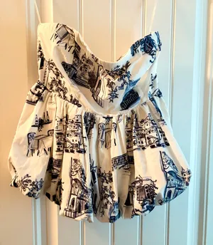 Abercrombie Strapless Top White thumbnail 1