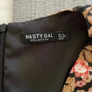 Nasty Gal Flowered long sleeve lined sheer minidress thumbnail 3