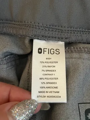 Figs Women S Graphite Gray Kuaro Cargo Scrub Pants Pockets Yoga Waistband thumbnail 8