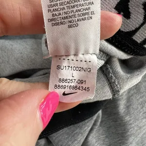 Nike Large L Leggings Hologram Carbon Heather Gray Full Length‎ 886257-091 thumbnail 12