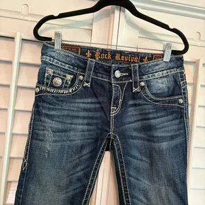 Rock Revival Jen Cutoff‎ Jeans Size 27 thumbnail 4