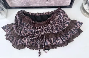 mini leopard skirt Brown thumbnail 1