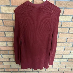 Varley Matteson Knit Sweater Russett Brown Anthropologie Long Tunic Knit XS thumbnail 5