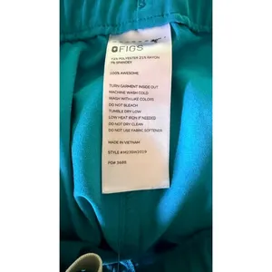 FIGS Technical Collection Scrub Pants Large Teal Blue Cargo Medical Uniform thumbnail 7