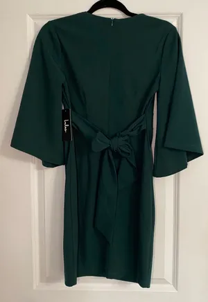 NWT Lulu’s Green Glimpse Of Glamor Mini Dress thumbnail 7