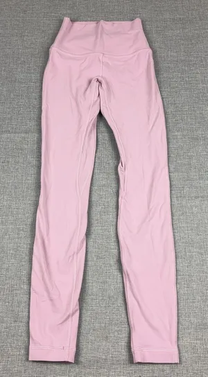 Lululemon Leggings Womens 0 Pink High Rise Ankle Yoga Pants Stretch LW5CT1S thumbnail 1