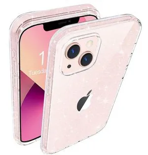 Clear Glitter Sparkle Slim Shockproof Protective Cover Case iPhone 13 Pro 6.1” thumbnail 1
