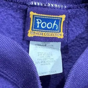 Disney Pooh Vintage 90’s Bounce Crewneck Purple Sweater Women’s Medium thumbnail 2