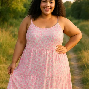 Old Navy Pink Floral above the knee Dress thumbnail 1