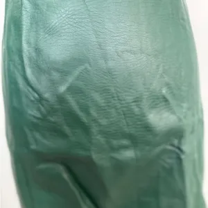 Harper Heritage Elegant Green Leather Mini Skirt thumbnail 3