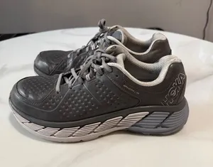 Hoka one one Gaviota leather Gray and Light Gray Cushioned Running Sneakers thumbnail 1