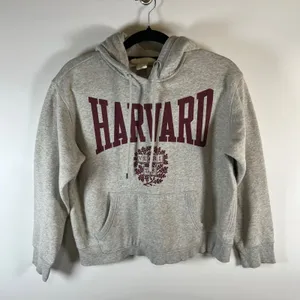 L.O.G.G. Harvard University Grey Hoodie Sweatshirt Pullover Hooded Top Size‎ M thumbnail 1