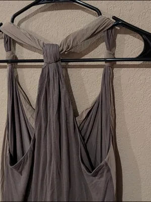 100% Silk Banana Republic Taupe Halter Slip Dress thumbnail 5