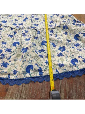 Tuckernuck Crawford Dress Bluebird Melody Linen Cotton Floral Lace Tiered XXL thumbnail 10