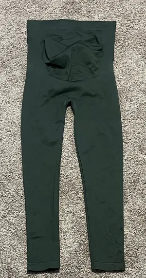 BLANQI Dark‎ Green Women’s Belly Support Maternity Leggings XL thumbnail 1