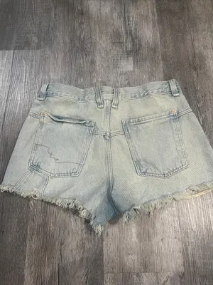 FREE PEOPLE NWOT We The Free Now Or Never Denim Shorts / Well Worn thumbnail 9