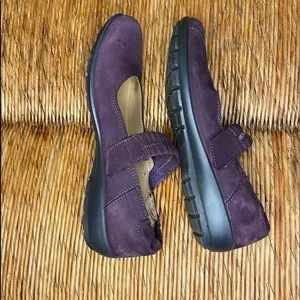 Hotter Purple Suede Mary Janes Size 9 thumbnail 3