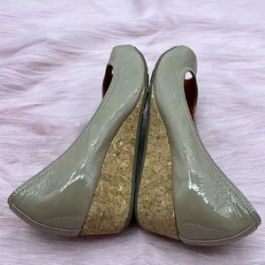 Cole Haan Nike Air cork heel taupe open toe shoes thumbnail 4