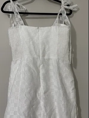 NEW AMANDA UPRICHARD keenan sleeveless romper in ivory thumbnail 8
