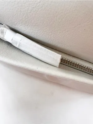 NWT Cole Haan Leather Grand Ambition Small Duffle Shoulder Bag Silver Birch thumbnail 7