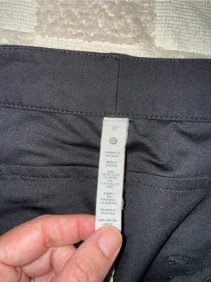 Lululemon City Sleek 5 Pocket Wide-Leg High Rise 7/8 Length Pant Black size 31 thumbnail 4