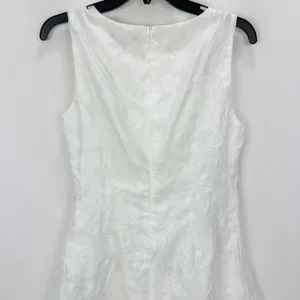 Lulus Exquisite Moments White Floral Jacquard Sleeveless Mini Dress Small NWT thumbnail 11