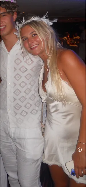 White open back dress thumbnail 4