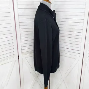 Vineyard Vines‎ Mock Neck Snap Pullover Sweatshirt Black Womens Medium thumbnail 3