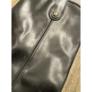 Frye Melissa Double Sole Button Lug Tall Leather Boot Women's Black Size 6 thumbnail 9