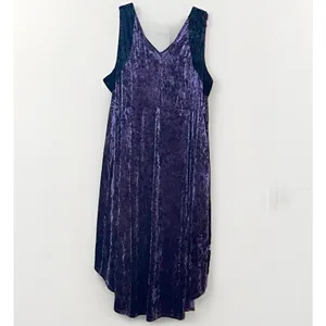 Hot Topic Sailor Moon Queen Beryl Dress 5X Plus Purple Velvet Hi Low NWT Cosplay thumbnail 6