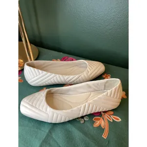 ANTONIO MELANI MARCIEE White Quilted Leather Ballet Flats Women's Size‎ 5.5M 36 thumbnail 5