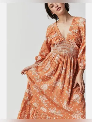 Free People Golden Hour Maxi Dress thumbnail 6