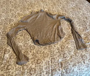 Beige Top Brown Size M thumbnail 1