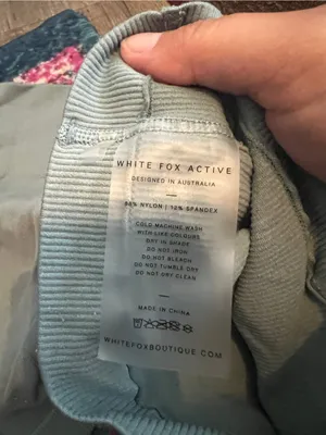 White Fox Ribbed High-Waist Bike Shorts in Sage thumbnail 8