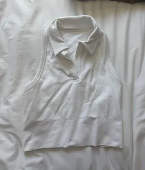 Athleta White Golf Top thumbnail 1