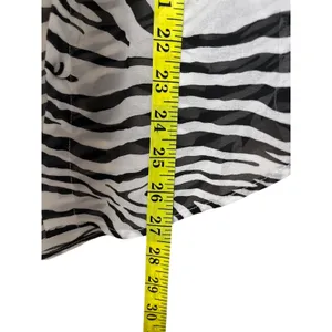 Princess Polly Zebra Print Button Down Shirt S thumbnail 4