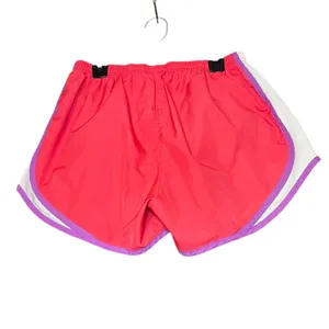 Nike Womens Size Medium Dri-FIT Running Shorts Pink‎ White Purple Athletic Gym thumbnail 3