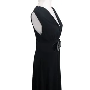 Maurices Black Belted Dress Size Medium Black Stretchy Dress with Belt thumbnail 2